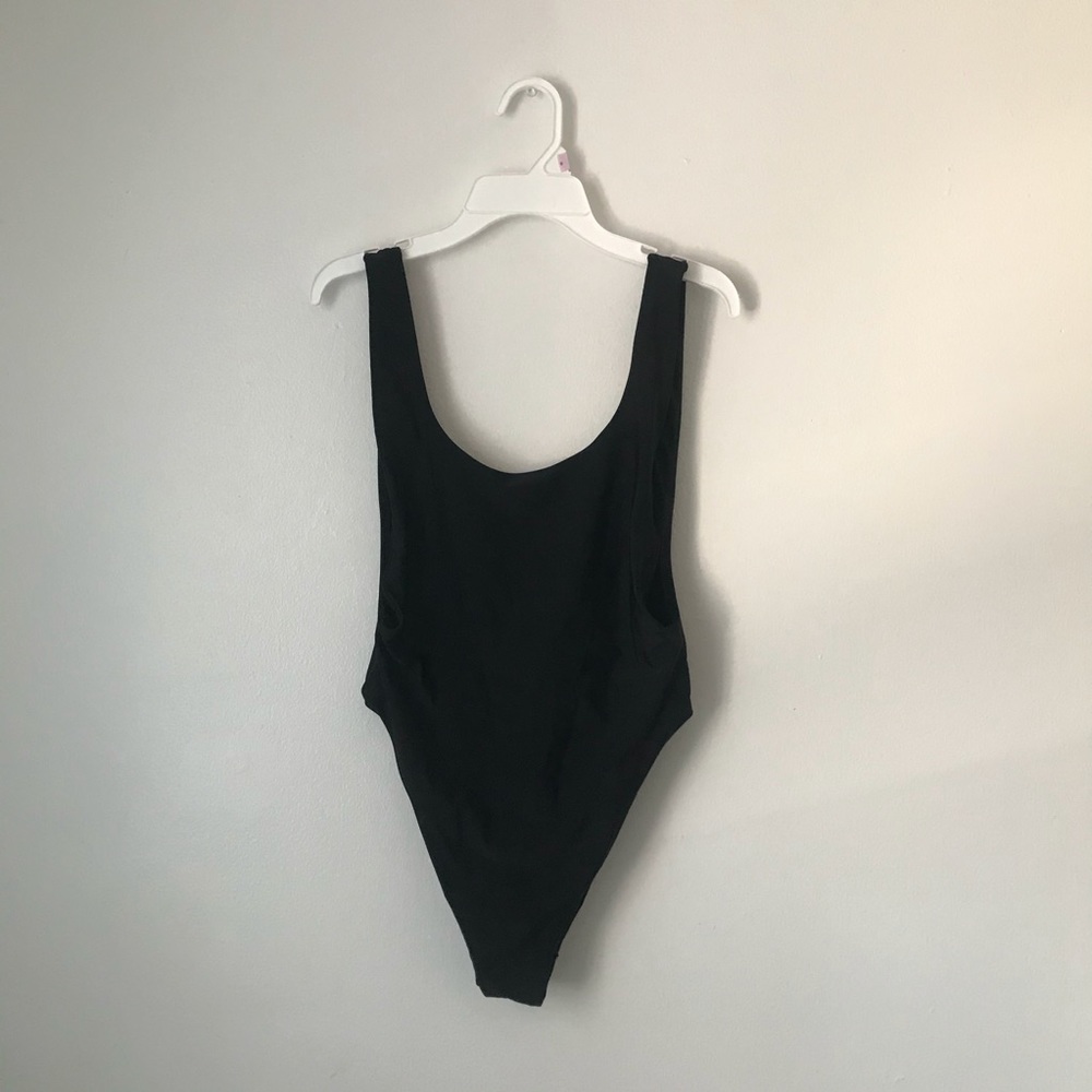 aerie black one piece swimsuit